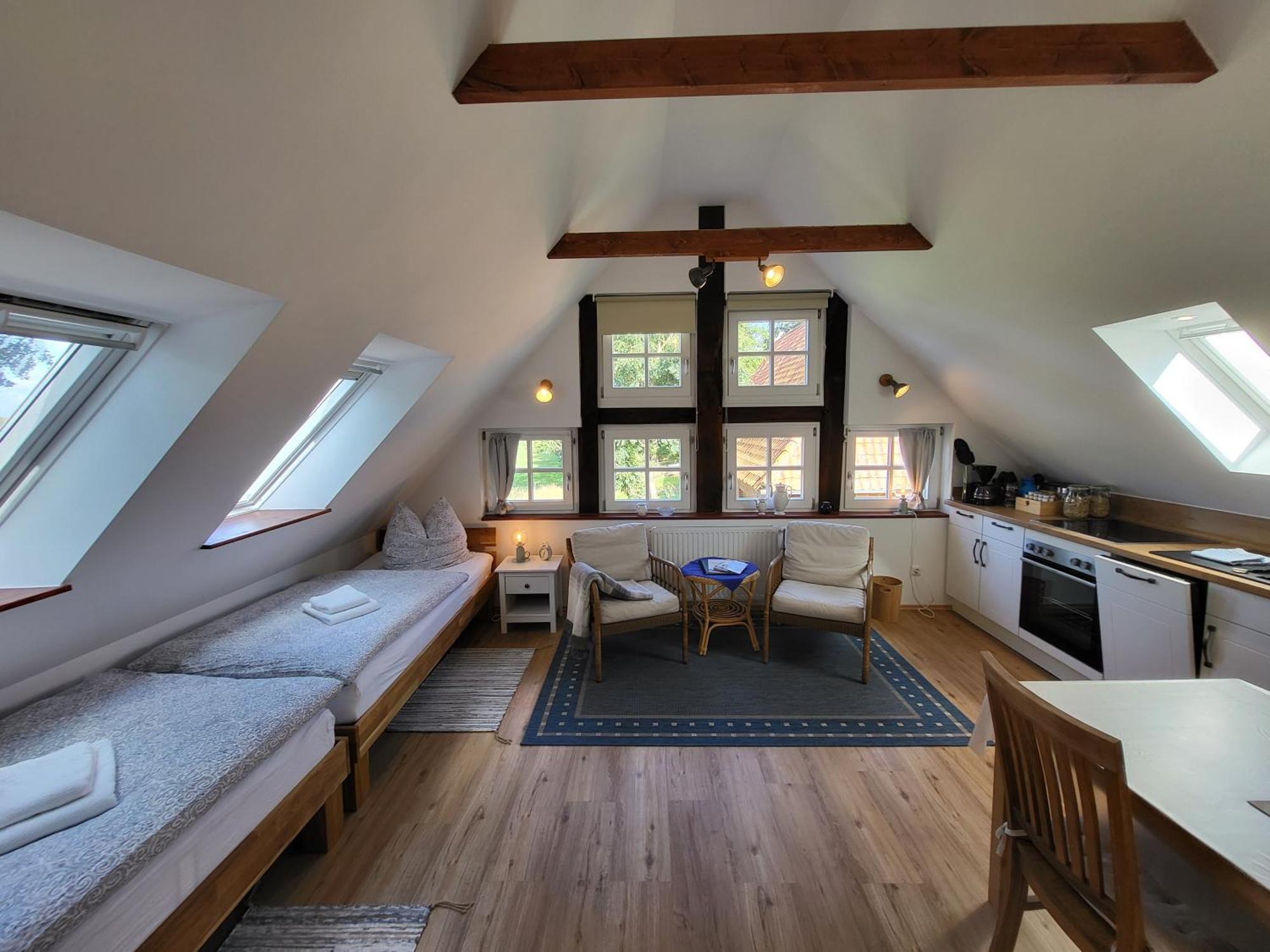Altes Backhaus Bauernhof Vogel Apartment Rohrsen Bagian luar foto